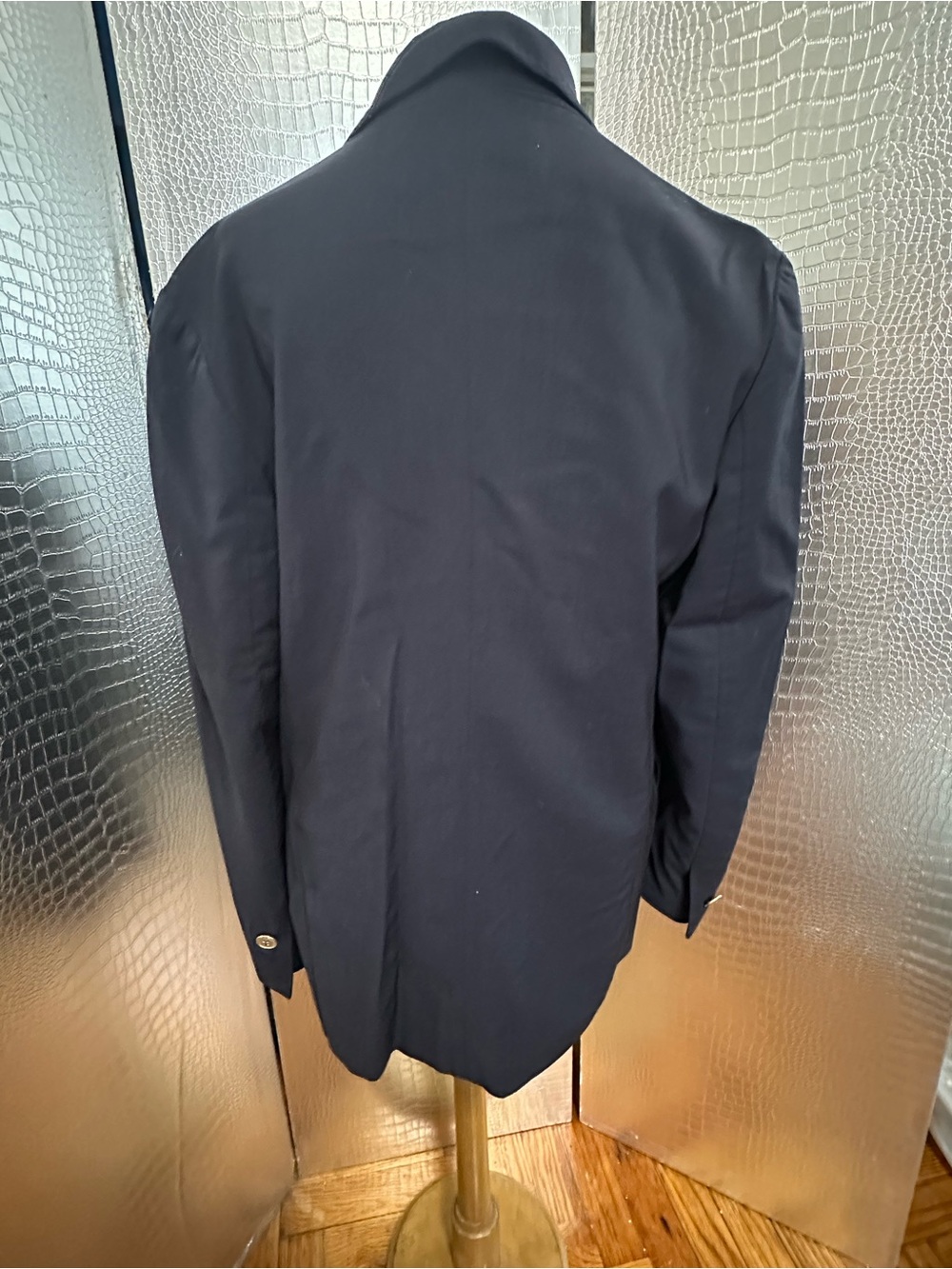 Oleg Cassini Vintage Classic Dark Navy Three-Button Women's Blazer - Picture 5 of 9